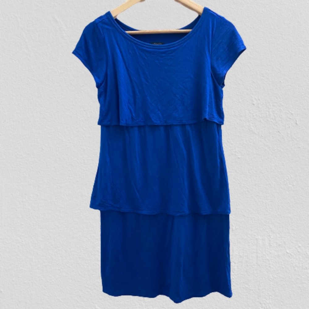 ANN TAYLOR WOMENS layer dress in blue
